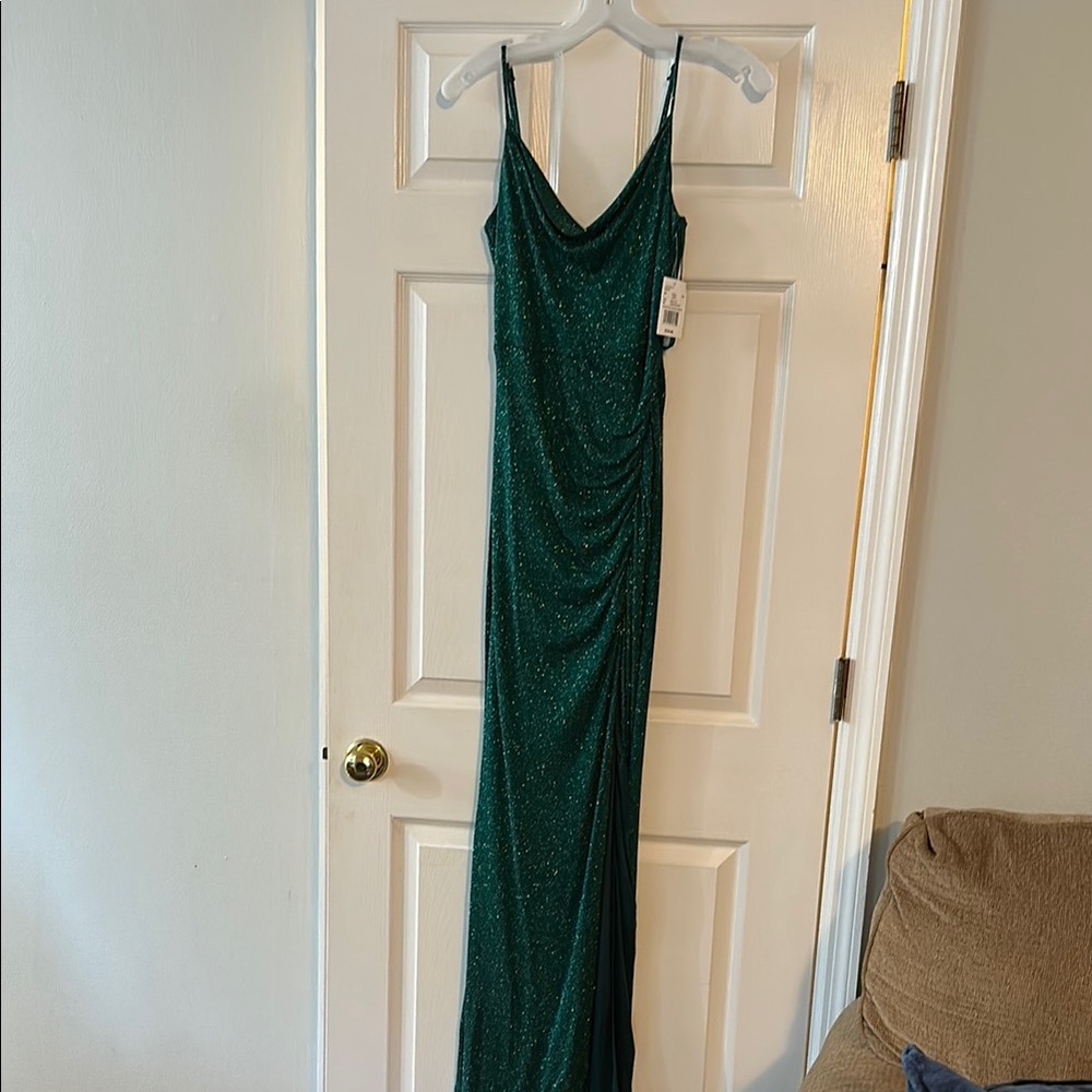 Elegant Green Sparkle Gown